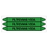 Značení potrubí, filtrovaná voda,3 ks, 355 × 37 mm
